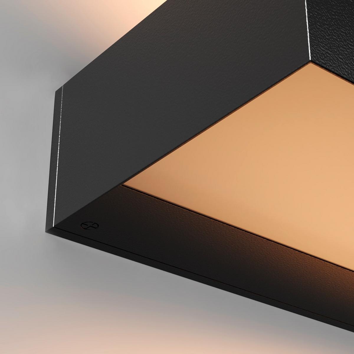 Außenwandleuchte Lot - Graphitfarben, MODERN, Metall (30/12/5,5cm) - MAYTONI