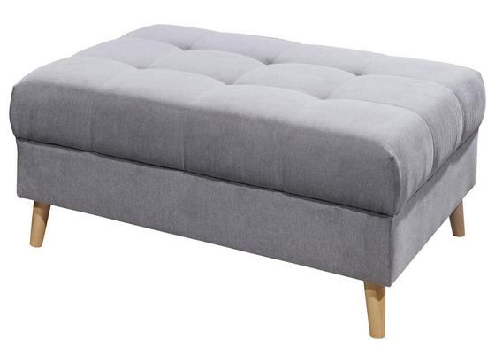 Hocker Alice B: ca. 106 cm - Hellgrau/Kieferfarben, KONVENTIONELL, Holzwerkstoff/Textil (106/48/80cm) - Carryhome Hocker Alice B: ca. 106 cm - Hellgrau/Kieferfarben, KONVENTIONELL, Holzwerkstoff/Textil (106/48/80cm) - Carryhome