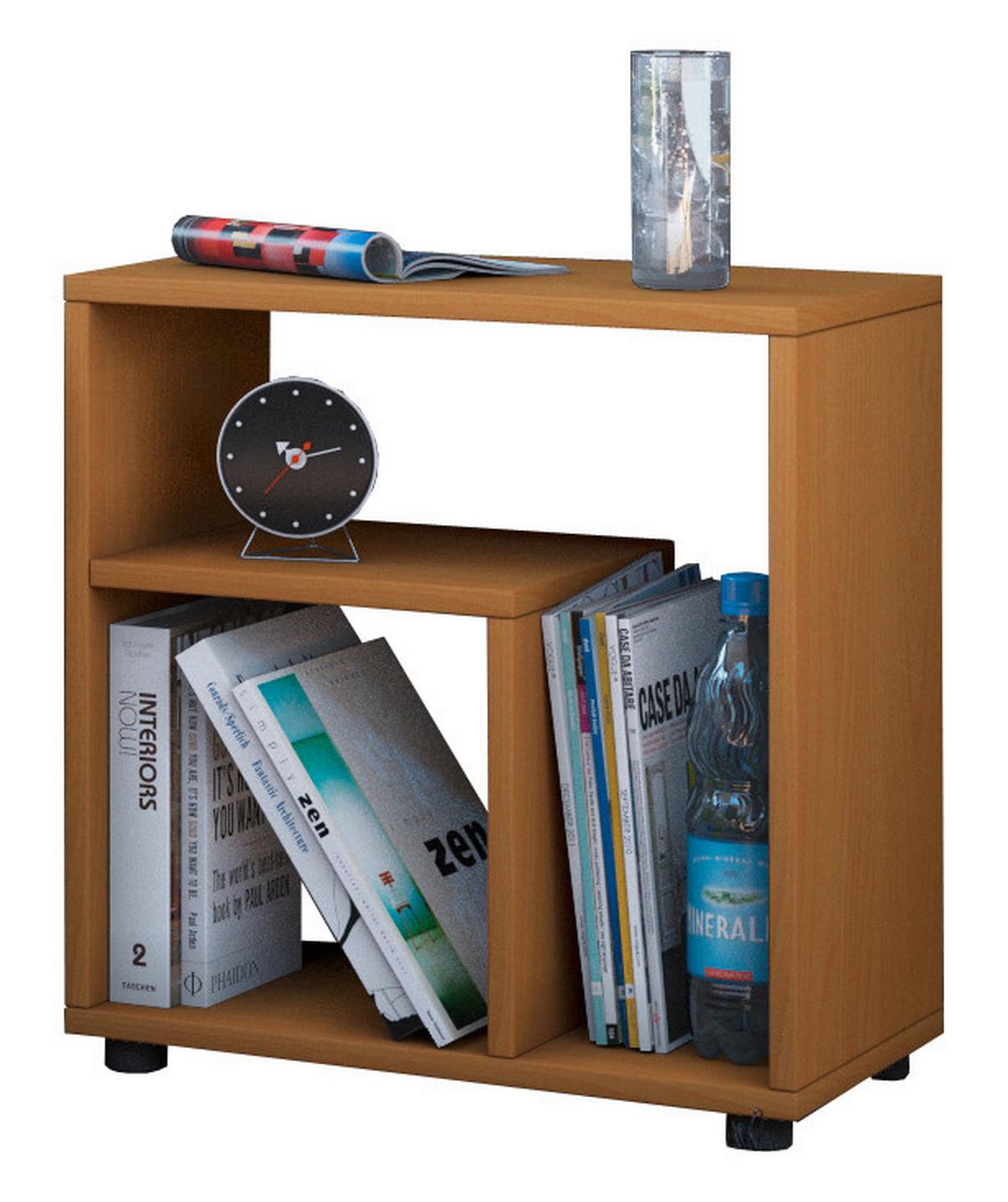 Přístavný stolek Zeito šířka 50cm buk - černá/barvy buku, Basics, kompozitní dřevo (30/50/55cm) - MID.YOU