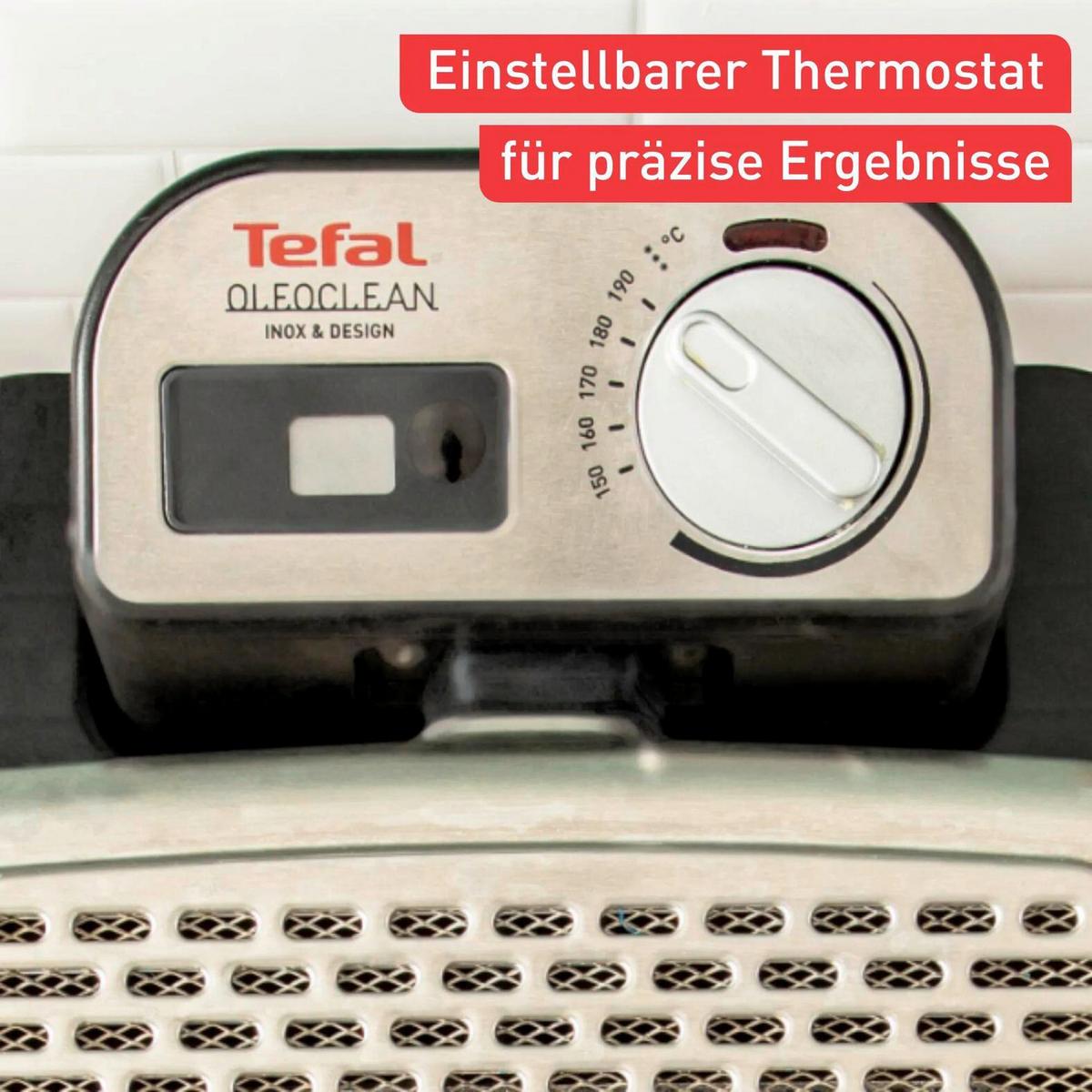 FRITTEUSE 3,5 Liter - Edelstahlfarben, Basics, Kunststoff/Metall (42.1/29.4/34.5cm) - Tefal