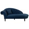 Recamiere Cupido Dunkelblau - Schwarz/Dunkelblau, Design, Textil (216/91/103cm) - MID.YOU