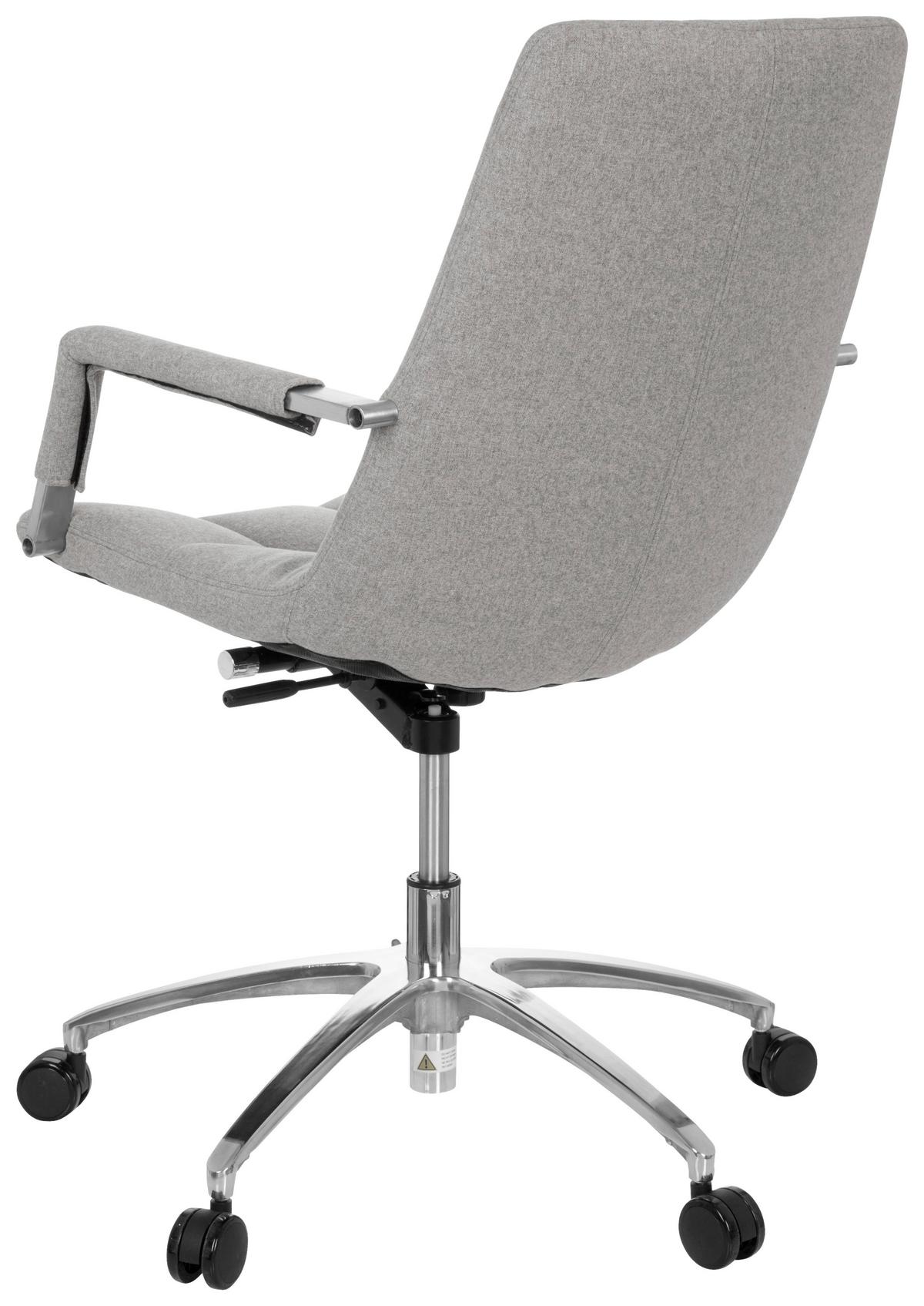 Drehstuhl Saranto Hellgrau - Silberfarben/Hellgrau, MODERN, Kunststoff/Textil (58/102/60cm) - MID.YOU