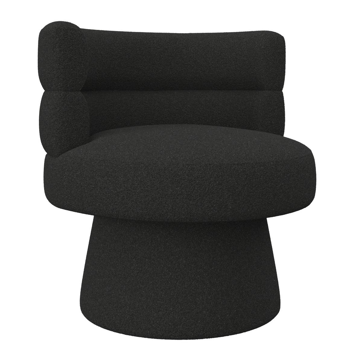 STOLIČKA JULINA - čierna, Modern, drevo/textil (71/74/72cm) - Bessagi Home