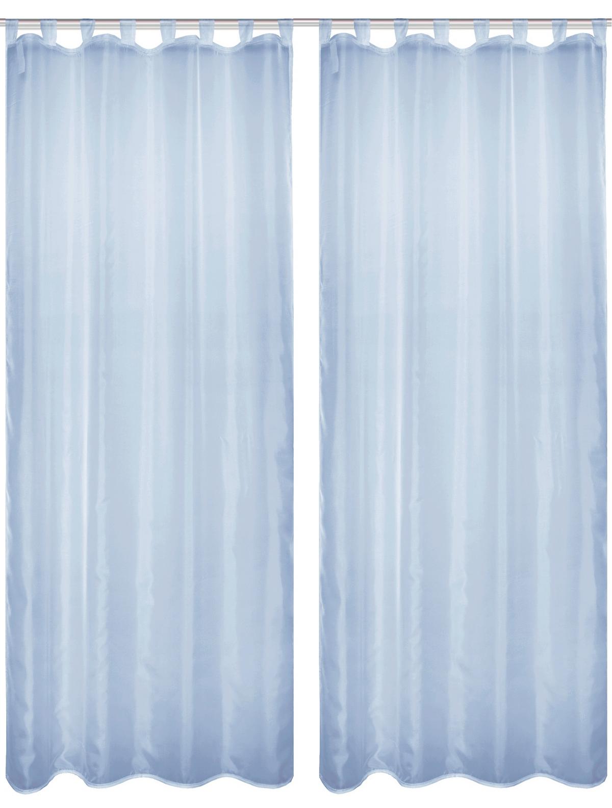Schlaufenvorhang Nessi - Blau, Basics, Textil (135/245cm)
