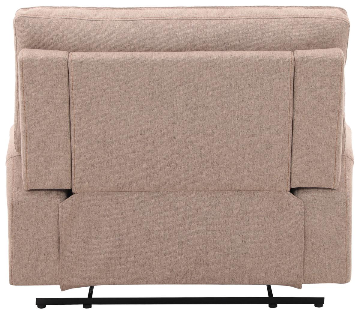 Relaxsessel Texas Mokka B: 122 Cm - Schwarz/Mokka, Basics, Holz/Textil (122/106/102cm) - MID.YOU