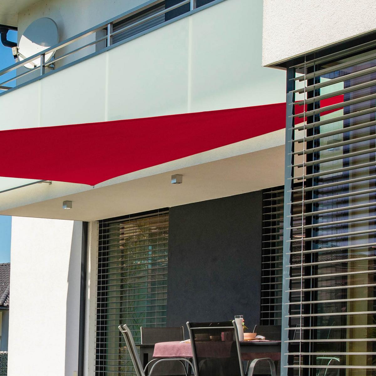 Sonnensegel Dreieckig 3x3x3 M - Dunkelrot, Basics (300/300/300cm)