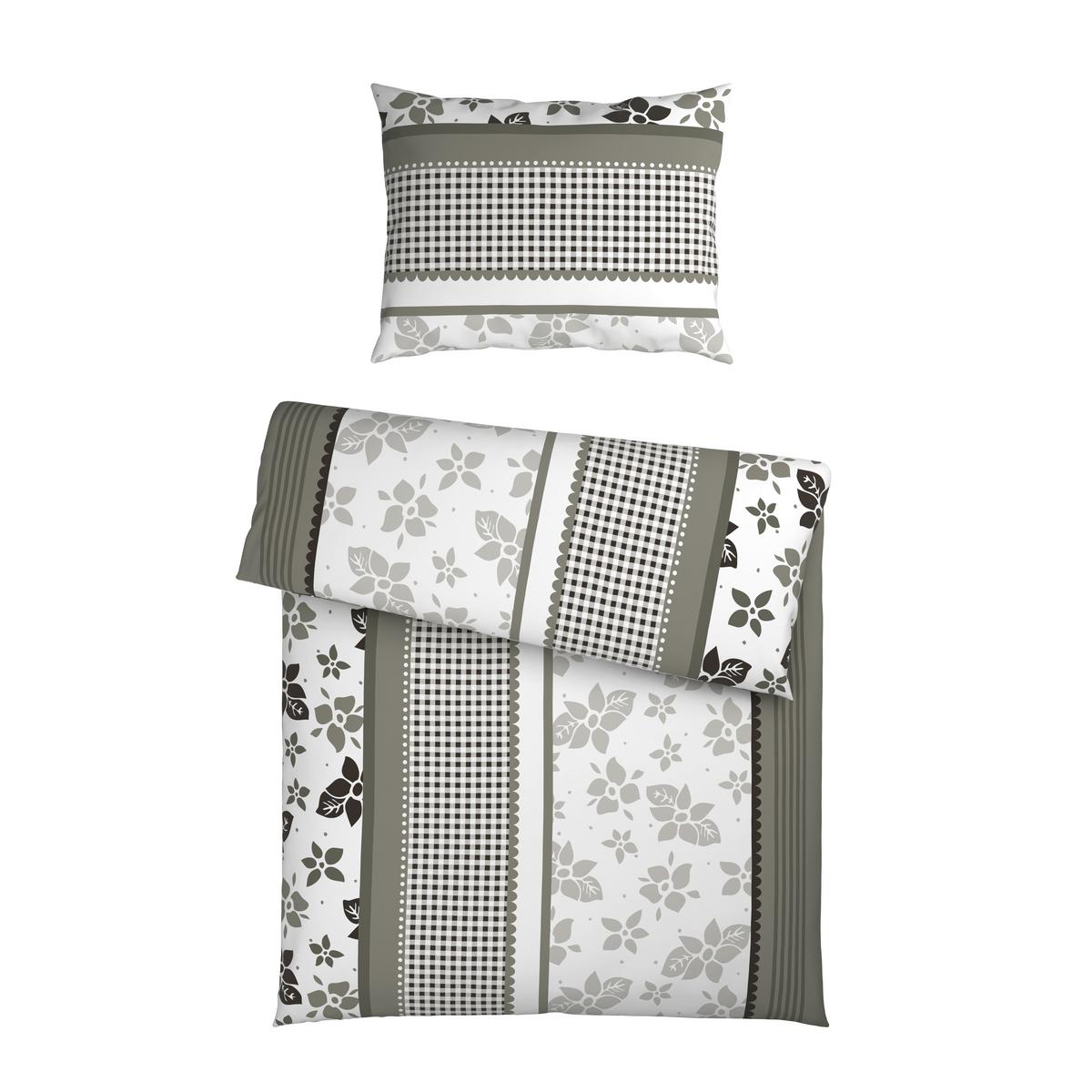 BETTWÄSCHE SABRINA - Grau, MODERN, Textil - Luca Bessoni