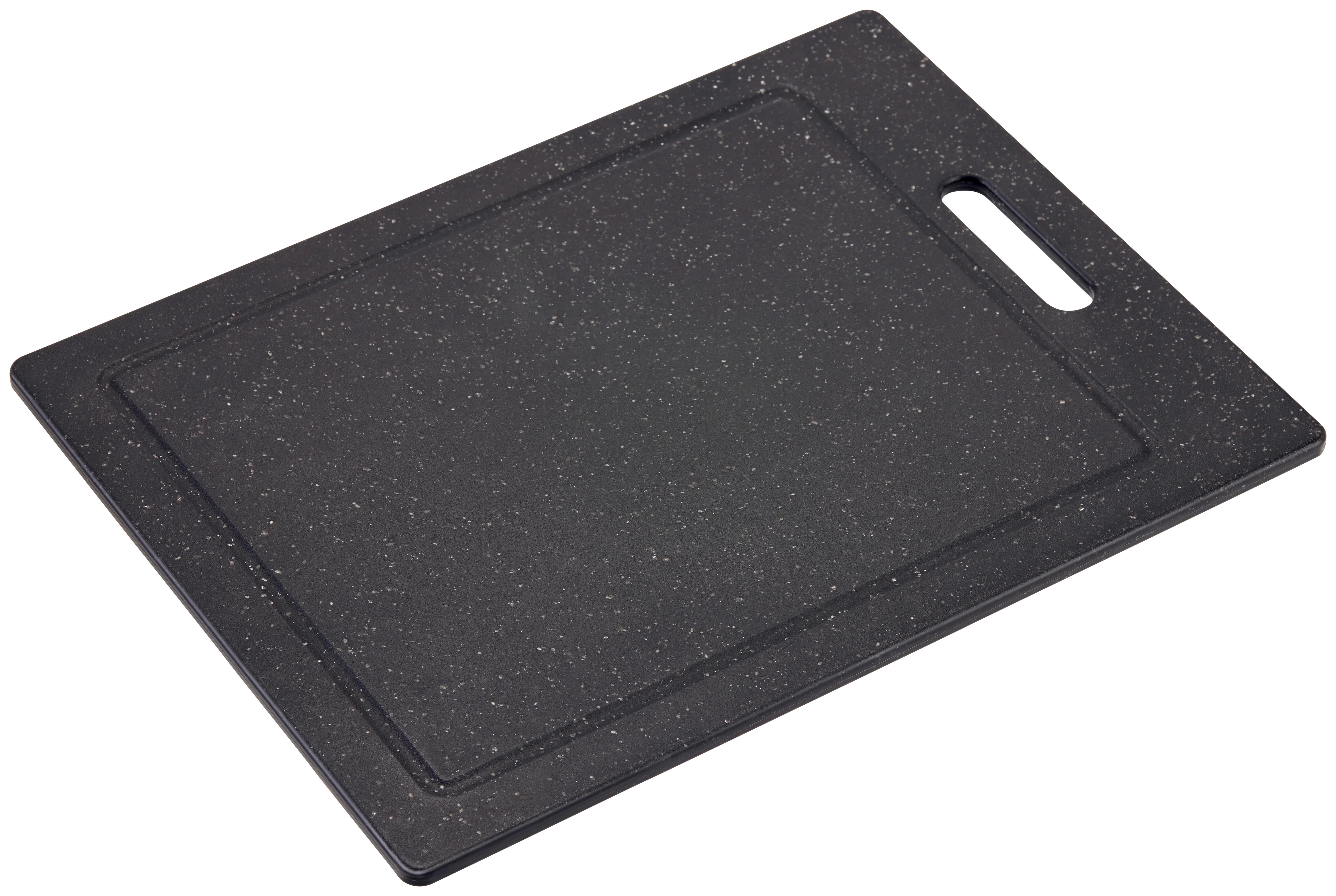 Schneidebrett Delara - Schwarz, Basics, Kunststoff (36,5/27,6/0,8cm) - James Wood