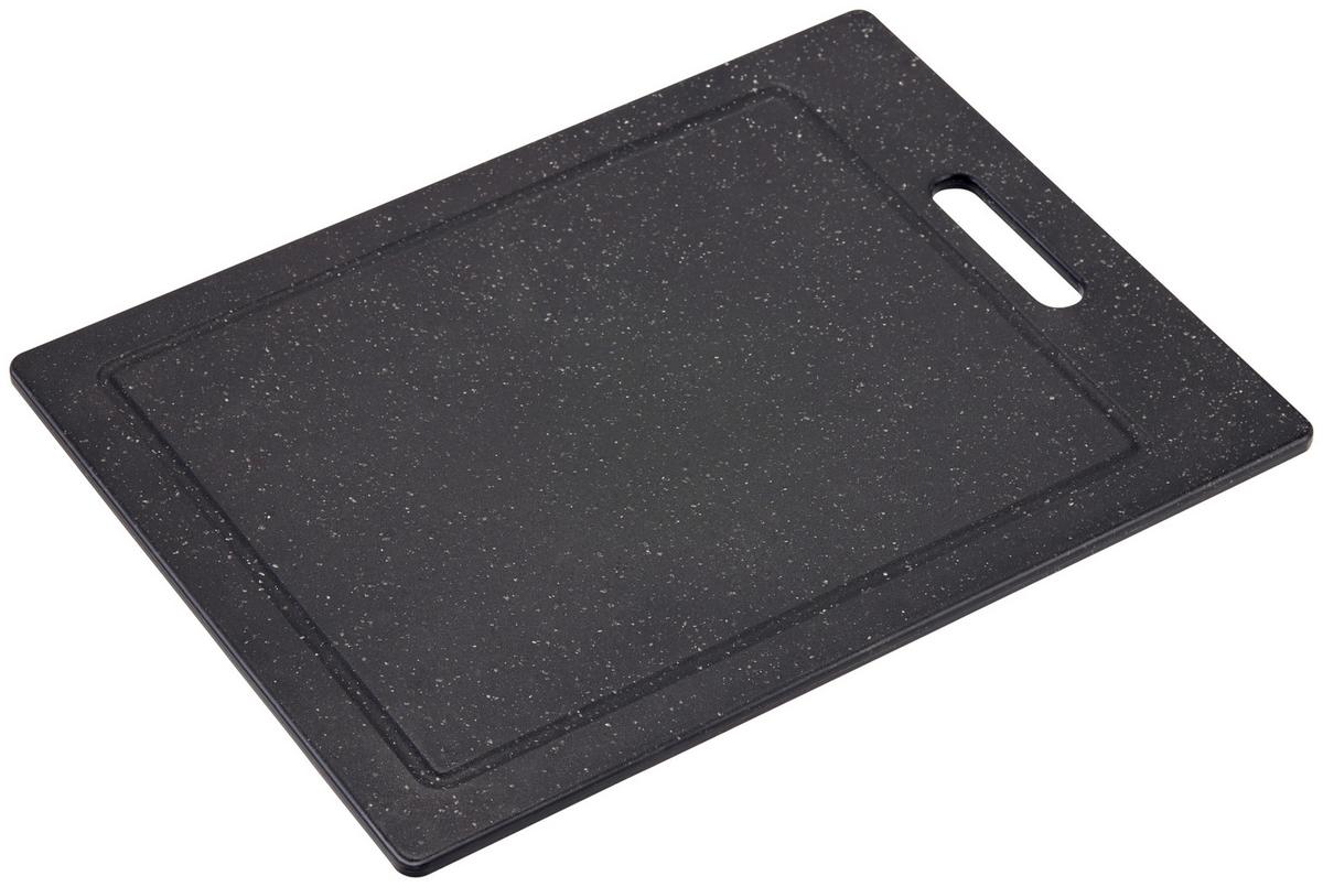 Schneidebrett Delara - Schwarz, Basics, Kunststoff (36,5/27,6/0,8cm) - James Wood