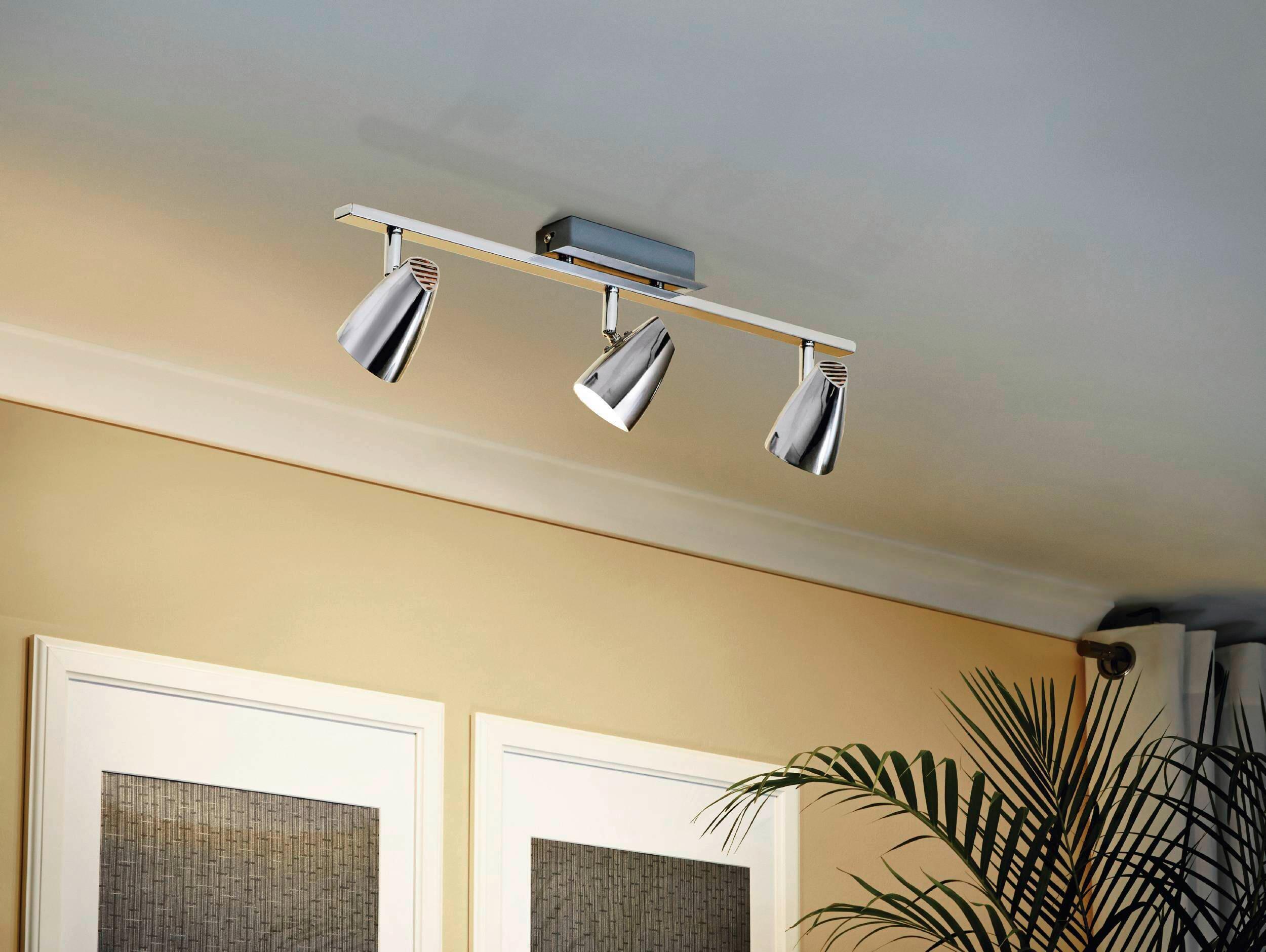 LED-Strahler 93674* Corbera - Chromfarben, Basics, Kunststoff/Metall (58,5/7/5cm) - Eglo