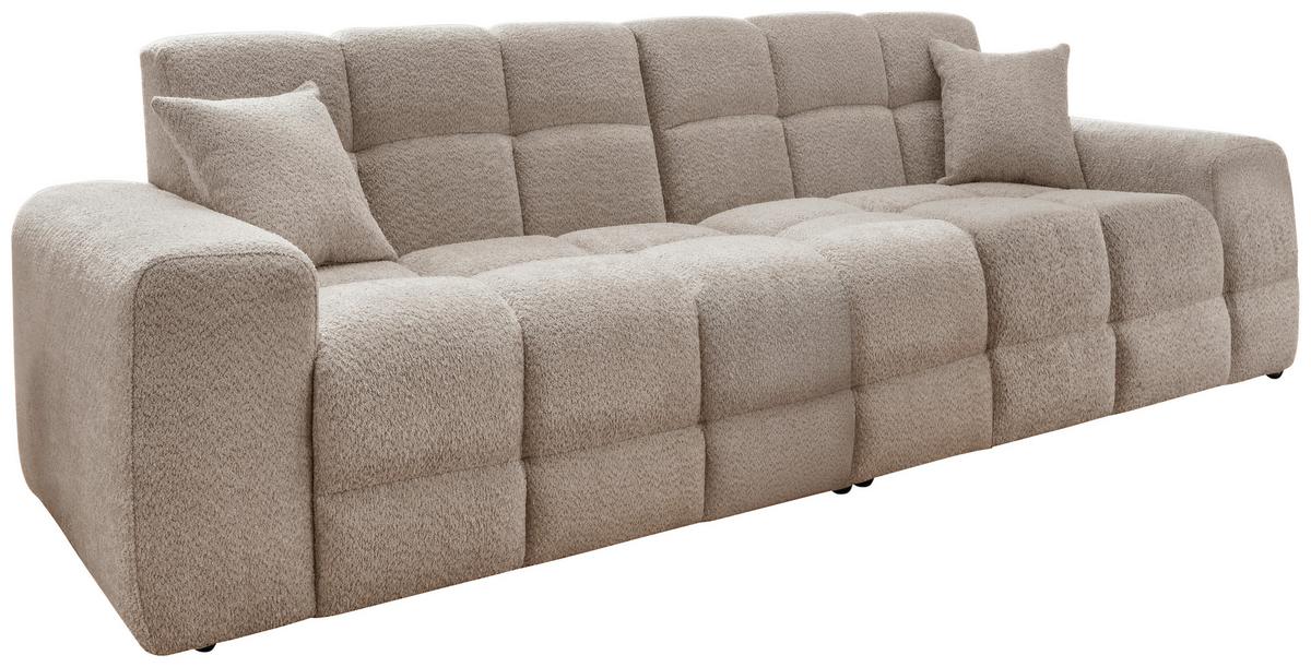 Viersitzer-Sofa Bosco, Beige B: 300 cm - Beige/Schwarz, MODERN, Textil (300/87/120cm) - Livetastic