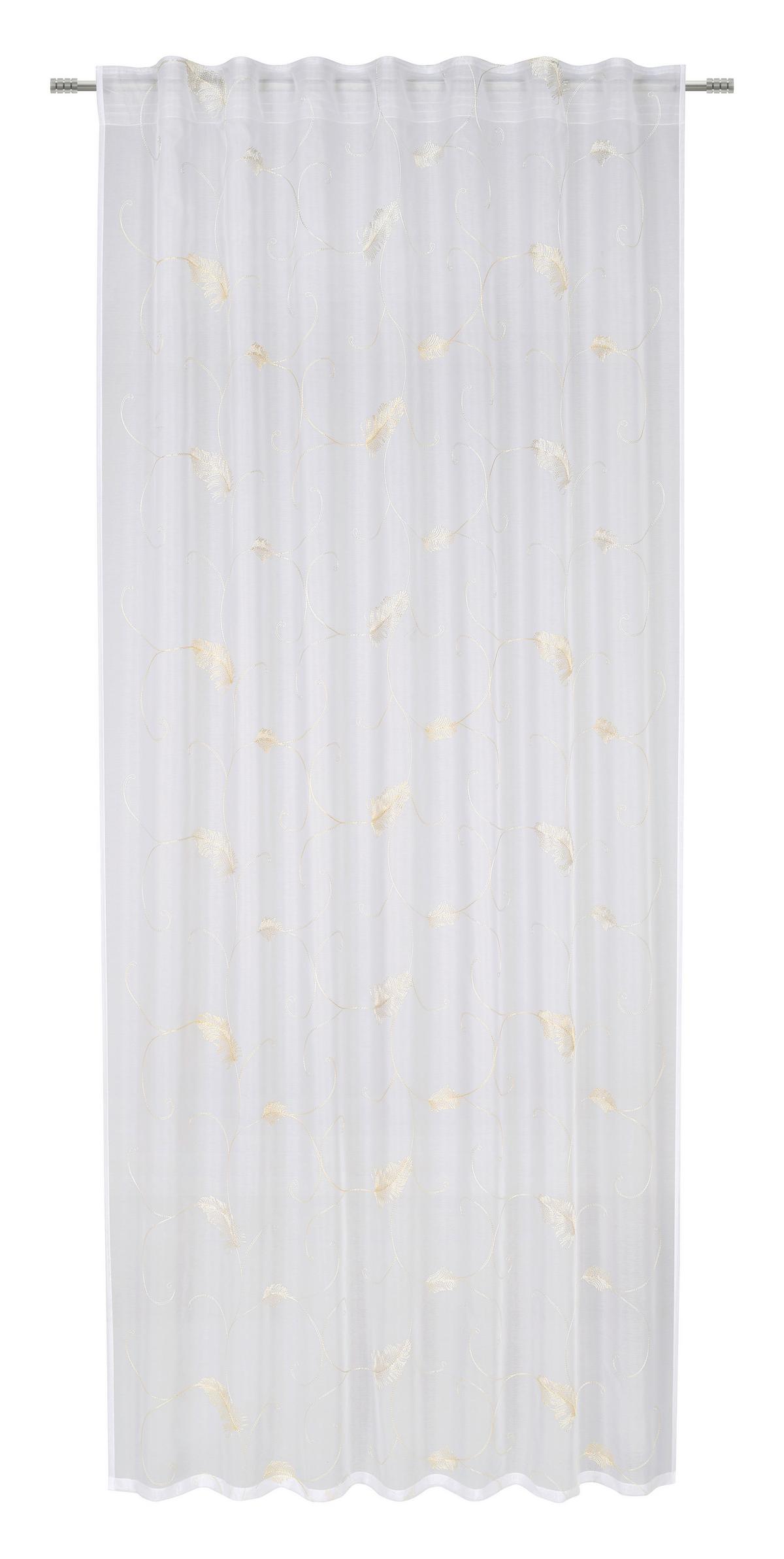 Készfüggöny Kb. 140/245cm - sárga/aranyszínű, Romantik / Landhaus, textil (140/245cm) - James Wood