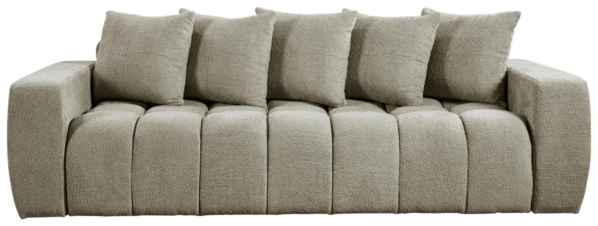 Schlafsofa Cloud Taupe B: 250 Cm - Taupe/Schwarz, Basics, Textil (250/86/140cm) - Livetastic