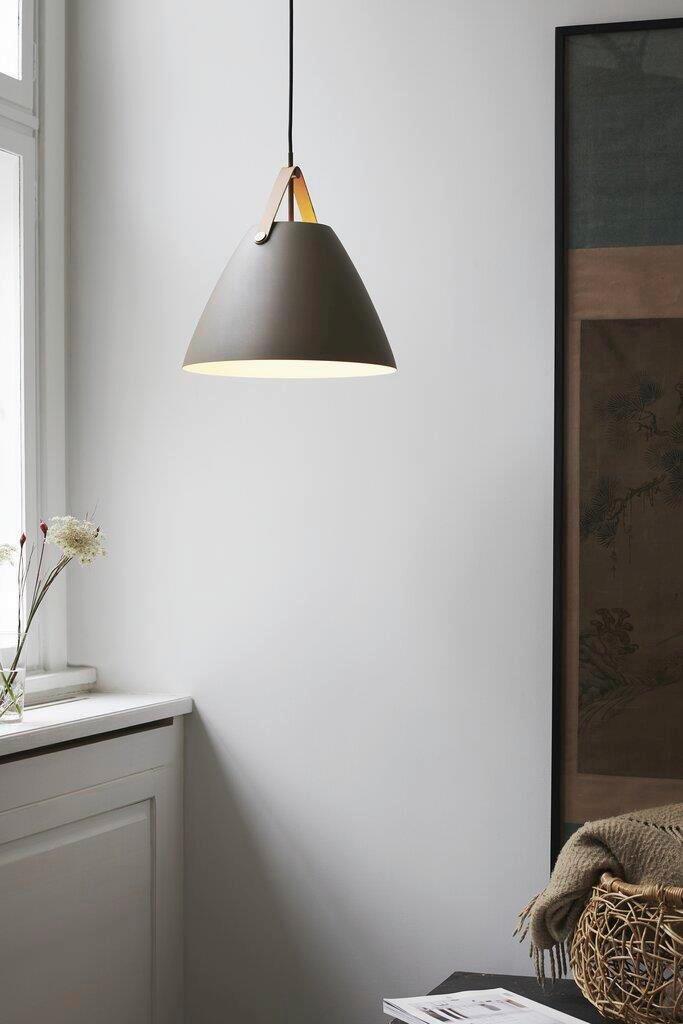 Hängeleuchte Japandi Braun D: 36 cm - Braun, Design, Metall (36/37cm) - Nordlux