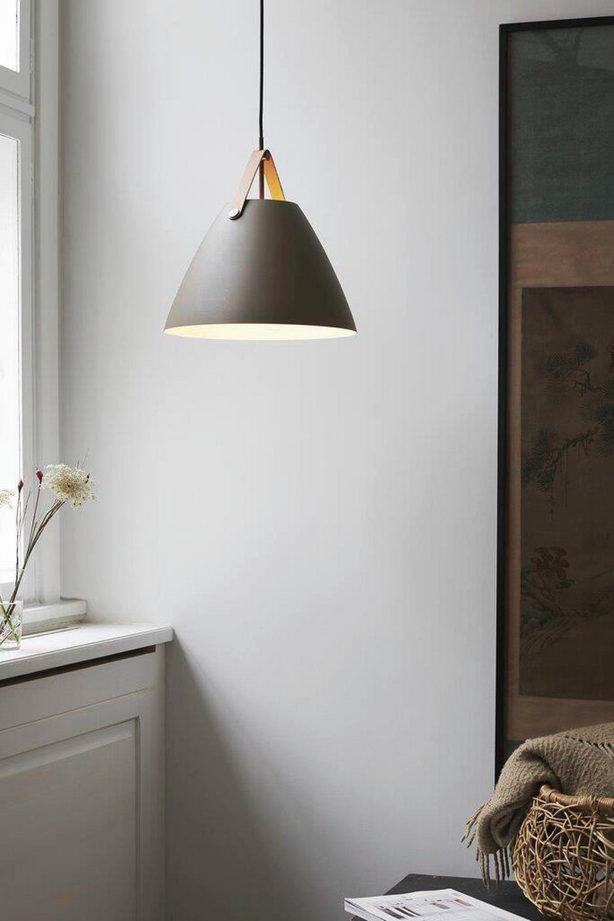 Hängeleuchte Japandi Braun D: 36 cm - Braun, Design, Metall (36/37cm) - Nordlux