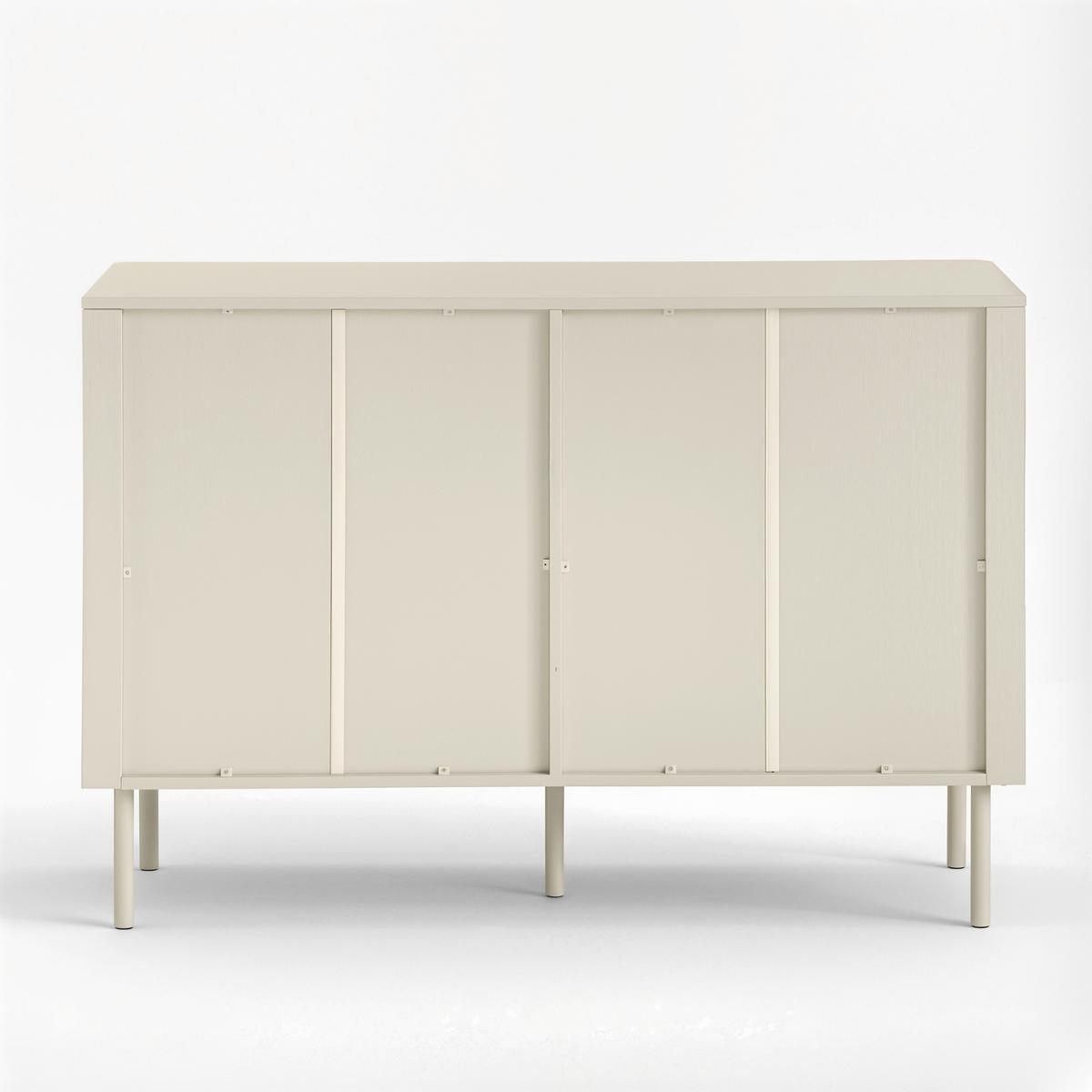 Široká komoda Brenda MDF/Praškovaný kov - kašmírová, Modern, kov/kompozitné drevo (120/85/40cm) - Bessagi Home