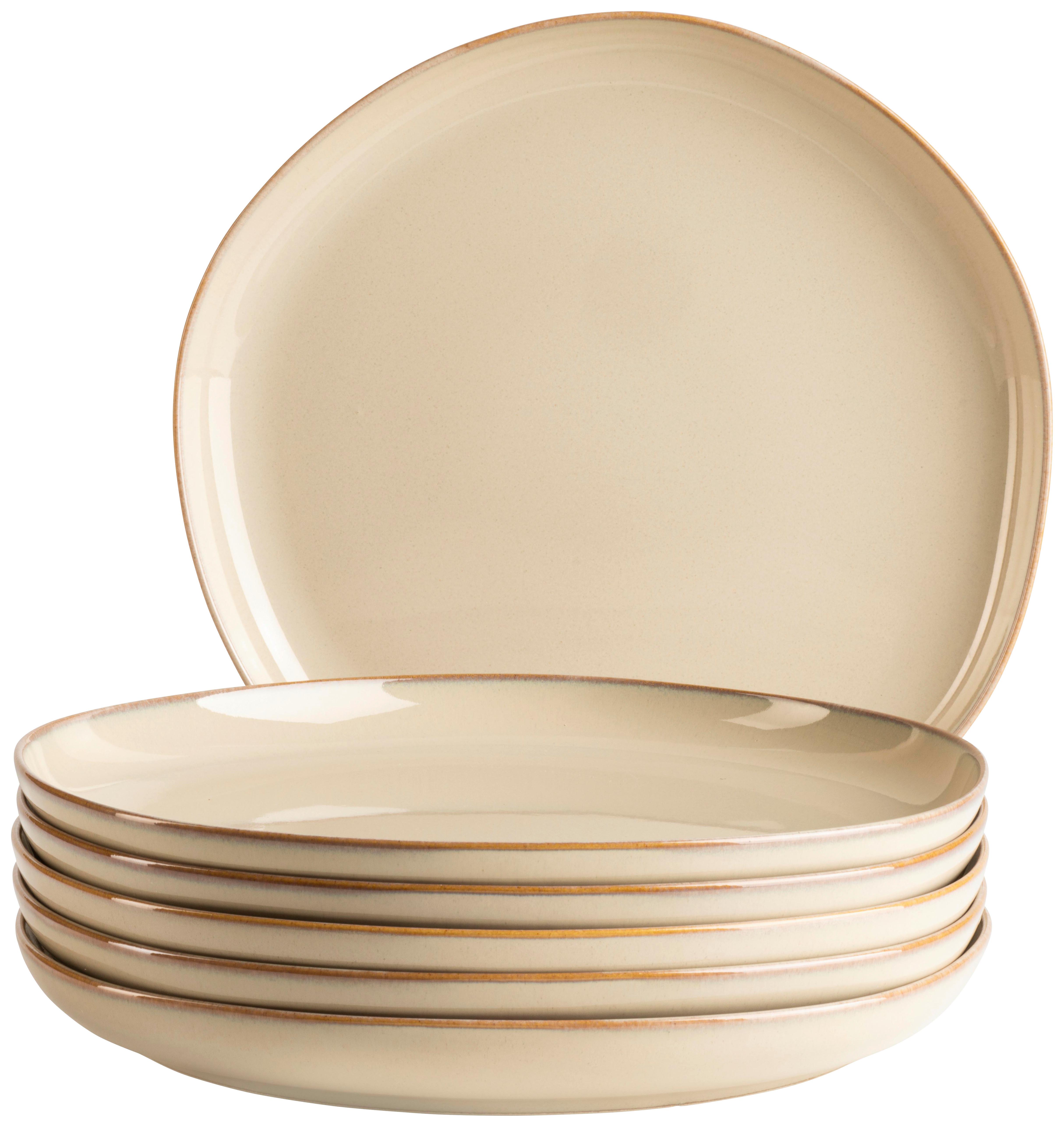 Tellerset Cordelia Sandfarben, 27 cm - Sandfarben, Trend, Keramik (27cm) - Mäser