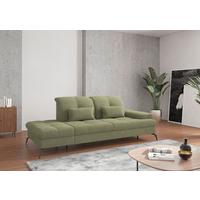 RÉCAMIERE Amica E, Hellgrün B: 231 cm - Schwarz/Hellgrün, KONVENTIONELL, Textil (231/90/122cm) - Sit & More