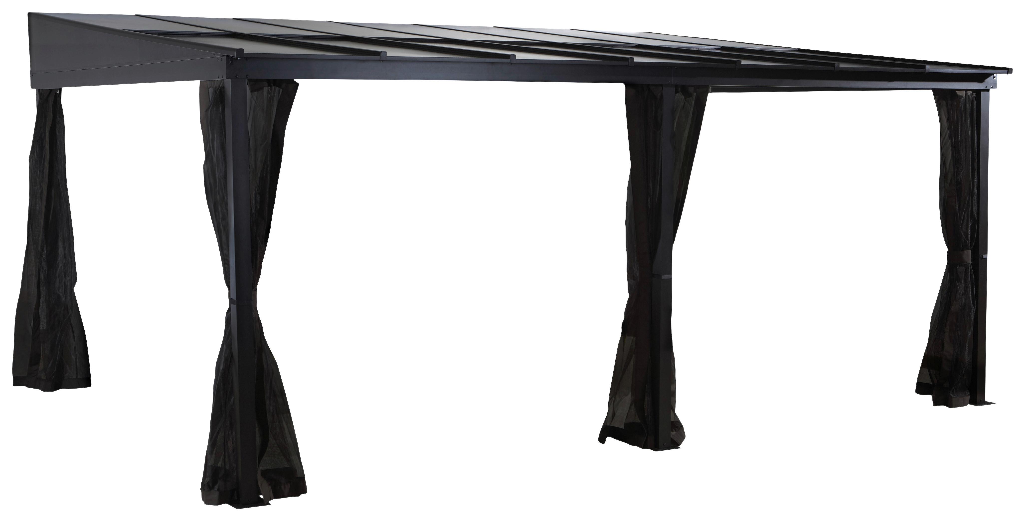 Terrassenüberdachung St. Barth 12x16 - Anthrazit, Basics, Metall (383,5/240/362,5cm)