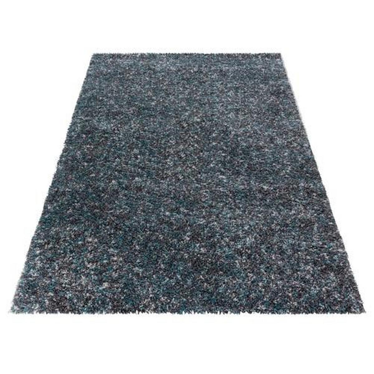 Hochflor Teppich Blau Enjoy 160x230 cm - Blau/Pastellblau, KONVENTIONELL, Textil (160/230cm)