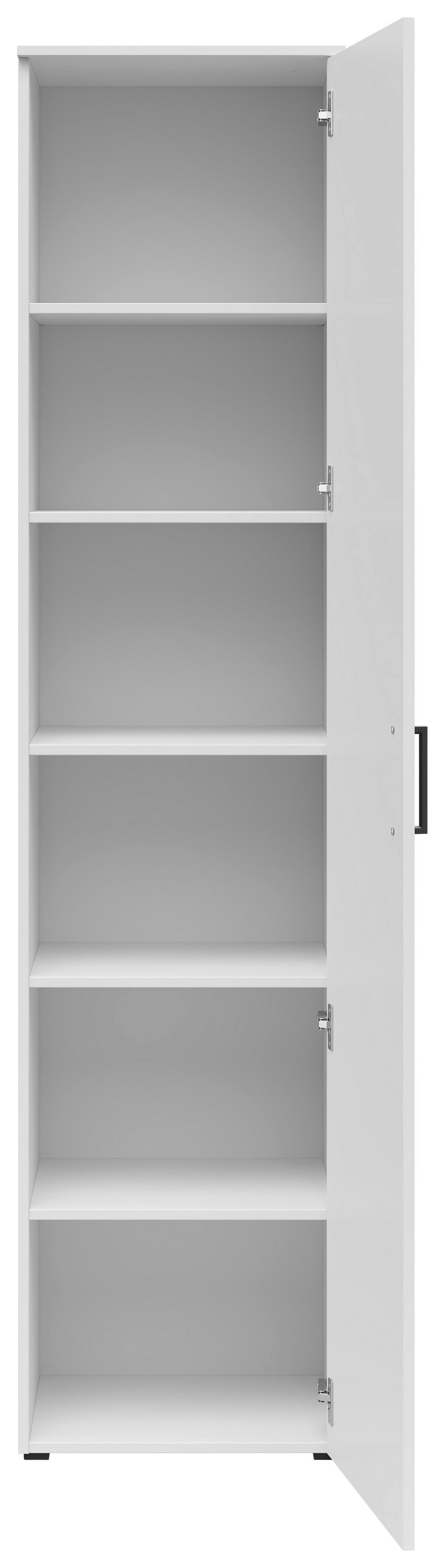 Skriňa MULTISTAURAUM š: 45 cm - čierna/biela, Modern, kompozitné drevo/plast (45/195/40cm)