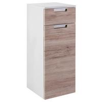 Hängender Unterschrank Mars B: 33 cm Eiche Dekor - Eichefarben/Weiß, MODERN, Holzwerkstoff (33,0/88,5/35,0cm) - MID.YOU