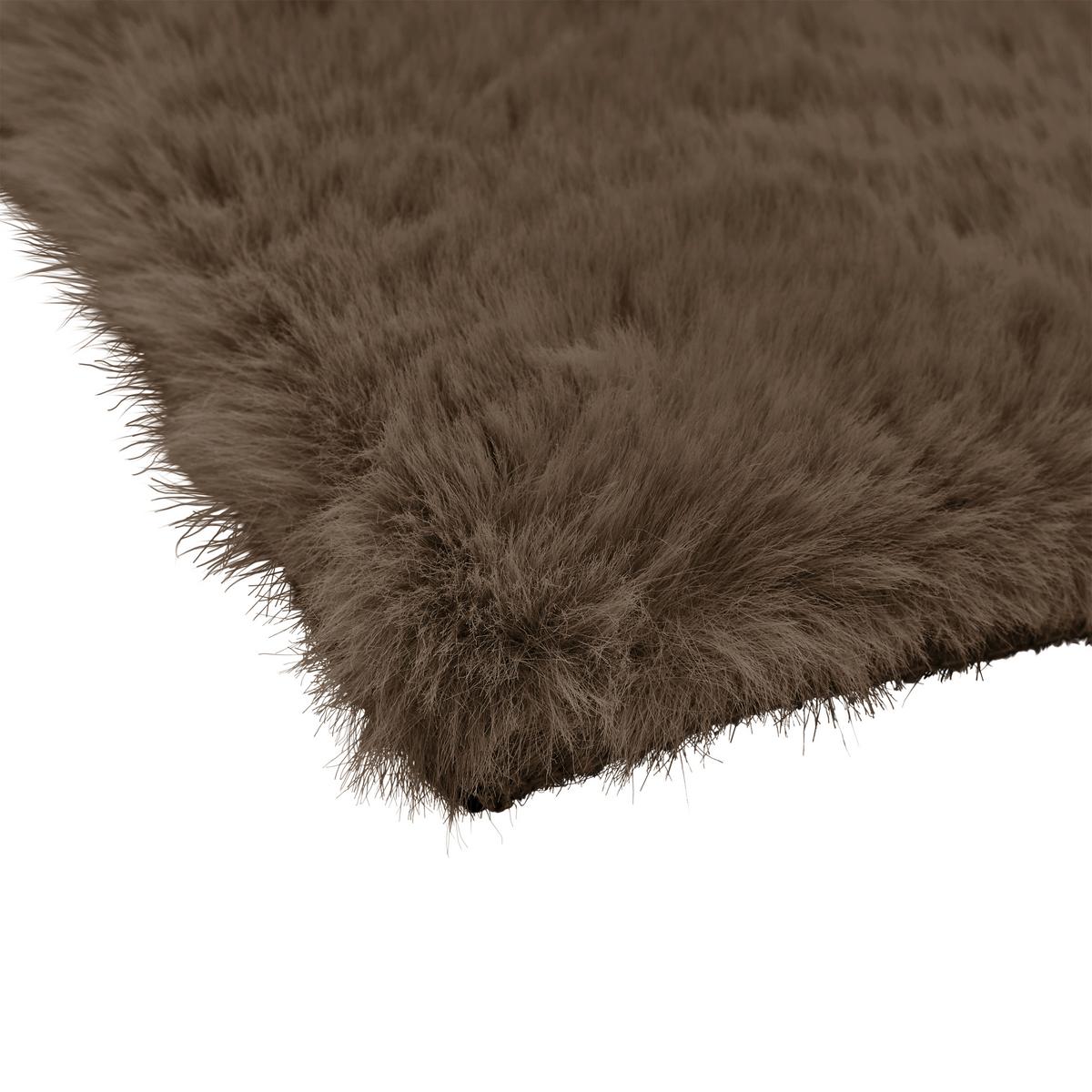 UMĚLÁ KOŽEŠINA CAROLINE 3 - tmavě hnědá/hnědá, Konvenční, textil (160/220cm) - Mömax