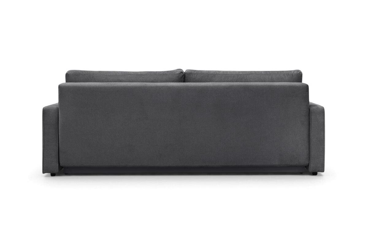 Rozkladacia pohovka NERA, tmavosivá ženilka - tmavosivá, Modern, textil/plast (232/90/100cm)