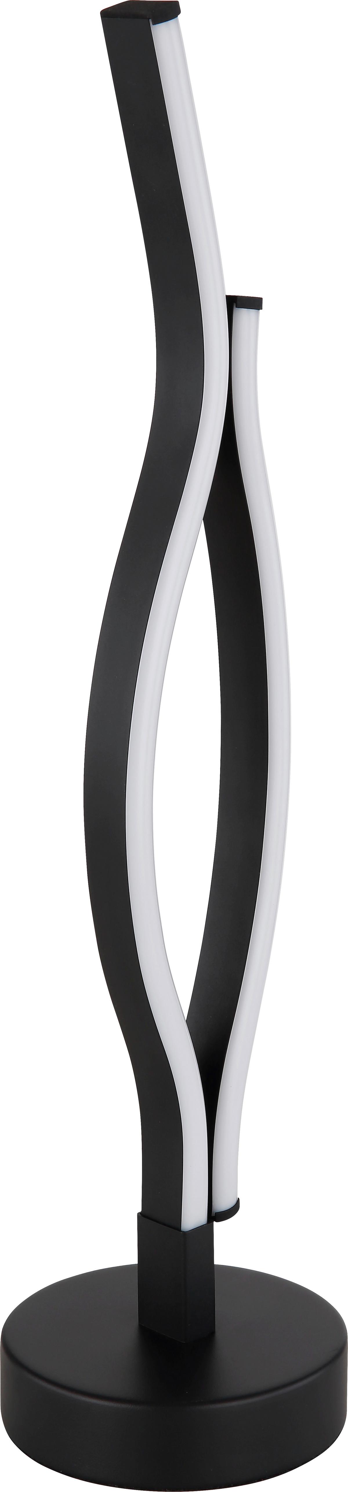LED stolná lampa RELO - čierna/opálová, Modern, kov/plast (12/47cm) - Mömax
