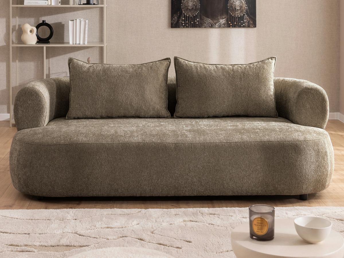 3-sitzer-sofa Ferro Braun B: 200 Cm - Schwarz/Braun, Design, Textil (200/76/96cm) - Livetastic