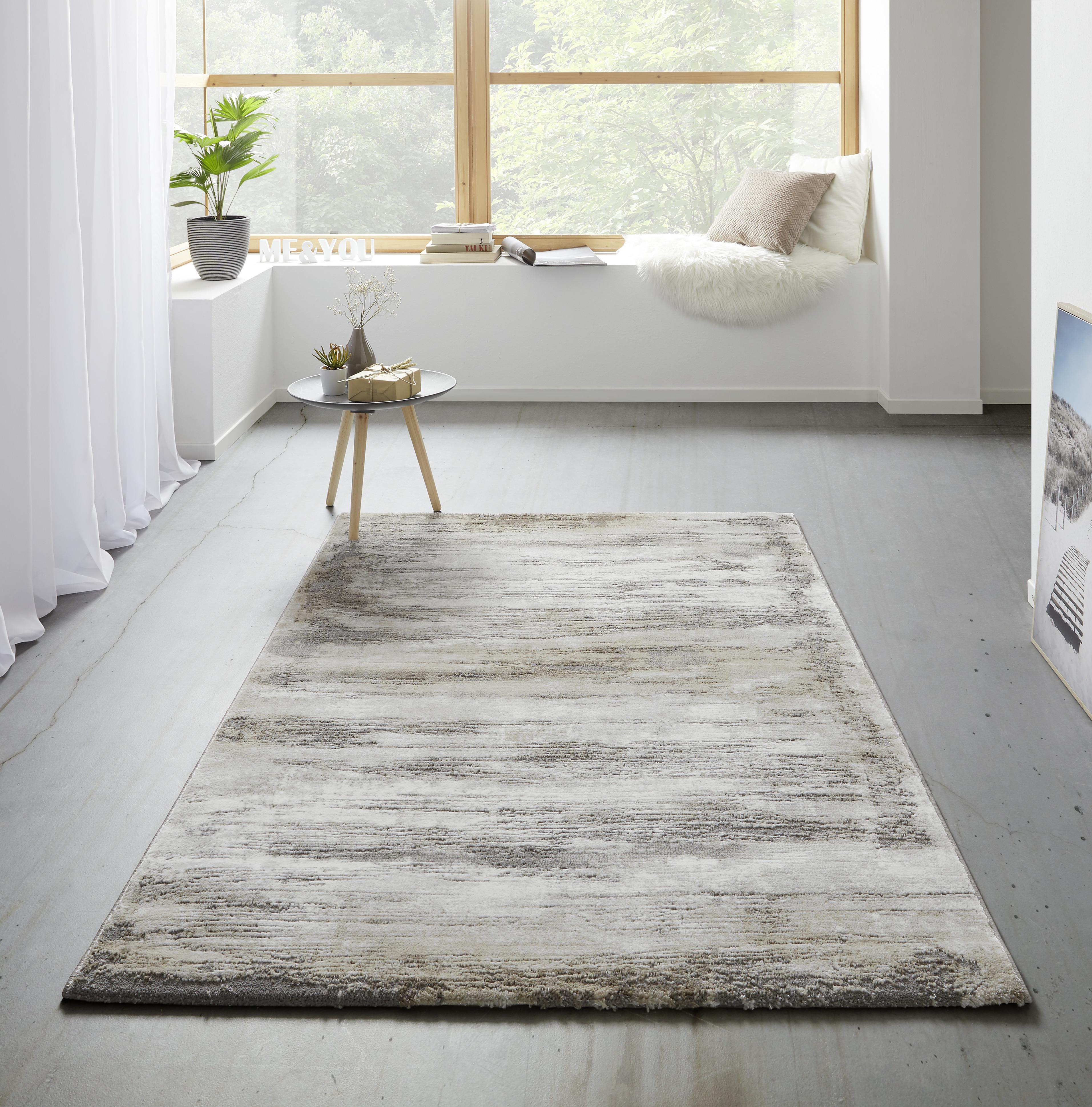 Tkaný Koberec Oxford 1, 80/150cm - šedá/béžová, Basics, textil (80/150cm) - Modern Living