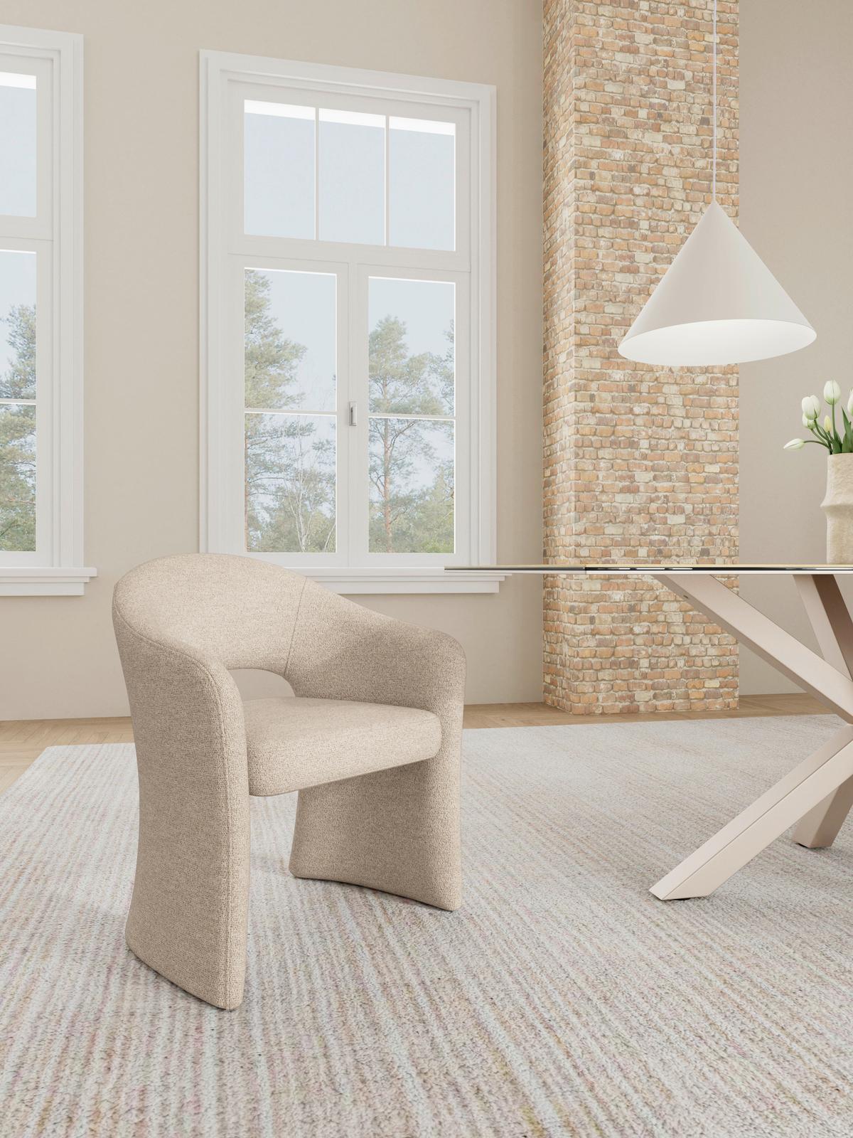 ŽIDLE S PODRUČKAMI TORI - béžová, Moderní, kov/kompozitní dřevo (64,5/80/56,50cm) - MID.YOU