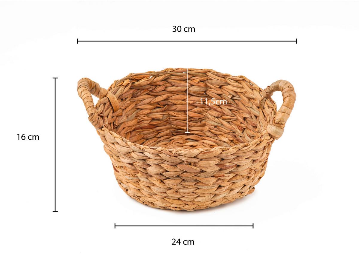 Aufbewahrungsbox Naurfarben B: 24 cm - Naturfarben, Basics, Holz (30/24/16cm) - Echtwerk