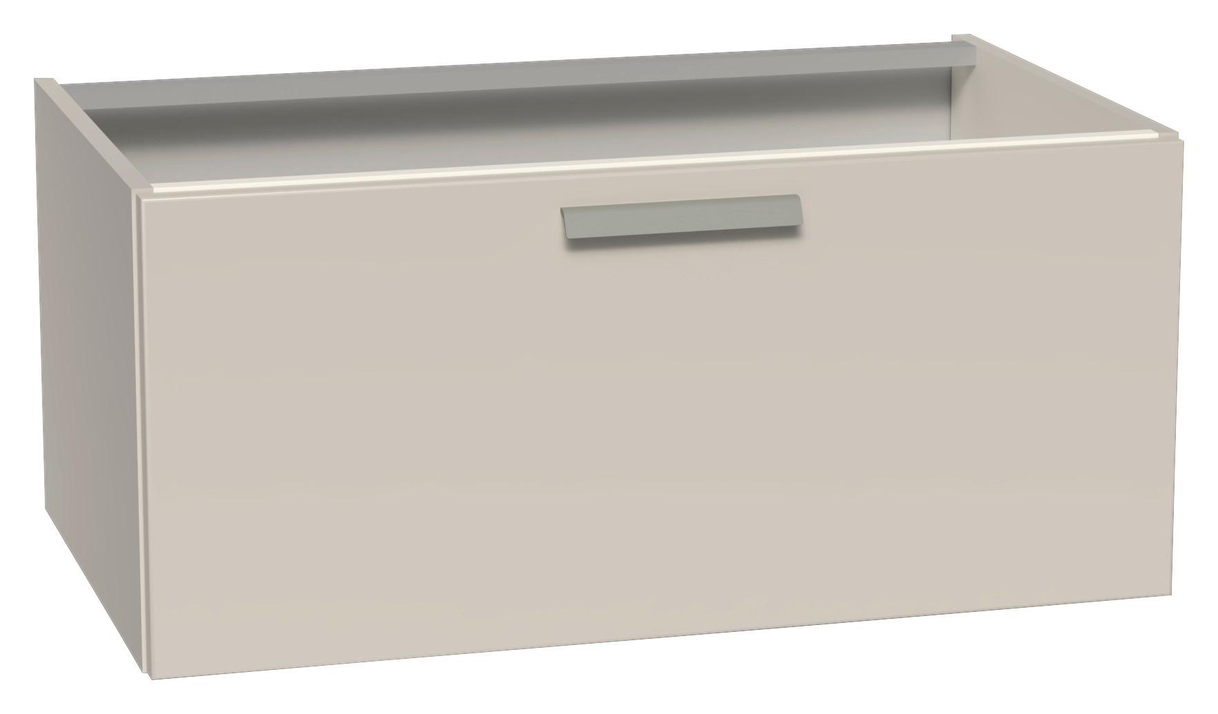 Waschtischunterschrank Weiss, B: 80 cm - Weiß, MODERN, Holzwerkstoff (80/36/49cm) - Vertico