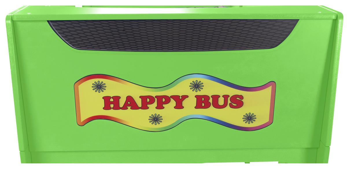 Autobett Happybus Doppeldecker Grün - Weiß/Grün, LIFESTYLE, Holz/Holzwerkstoff (90/190cm) - Livetastic