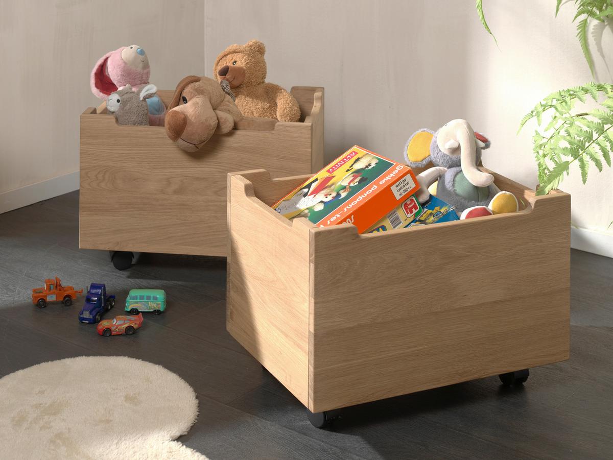Bettschubkasten Forrest Eichefarben B: 57cm - Eichefarben, MODERN, Holz (57/32,5/40cm) - Vipack