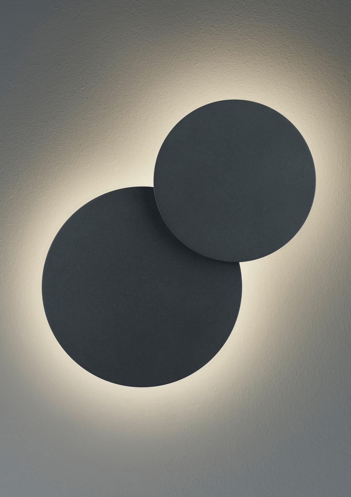 Led-wandleuchte 40282/2-06 - Schwarz, Design, Metall (20/32cm) - Hell