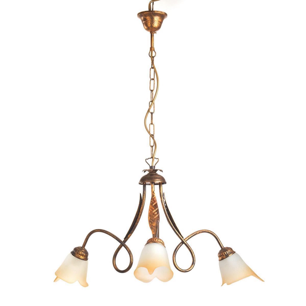 Kronleuchter 4250/3b - KONVENTIONELL, Glas/Metall (65/82cm)