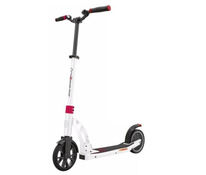 E-Scooter Globber One Klappbar mit Led Scheinwerfer - Rot/Weiß, Basics, Metall (100/50/103cm)