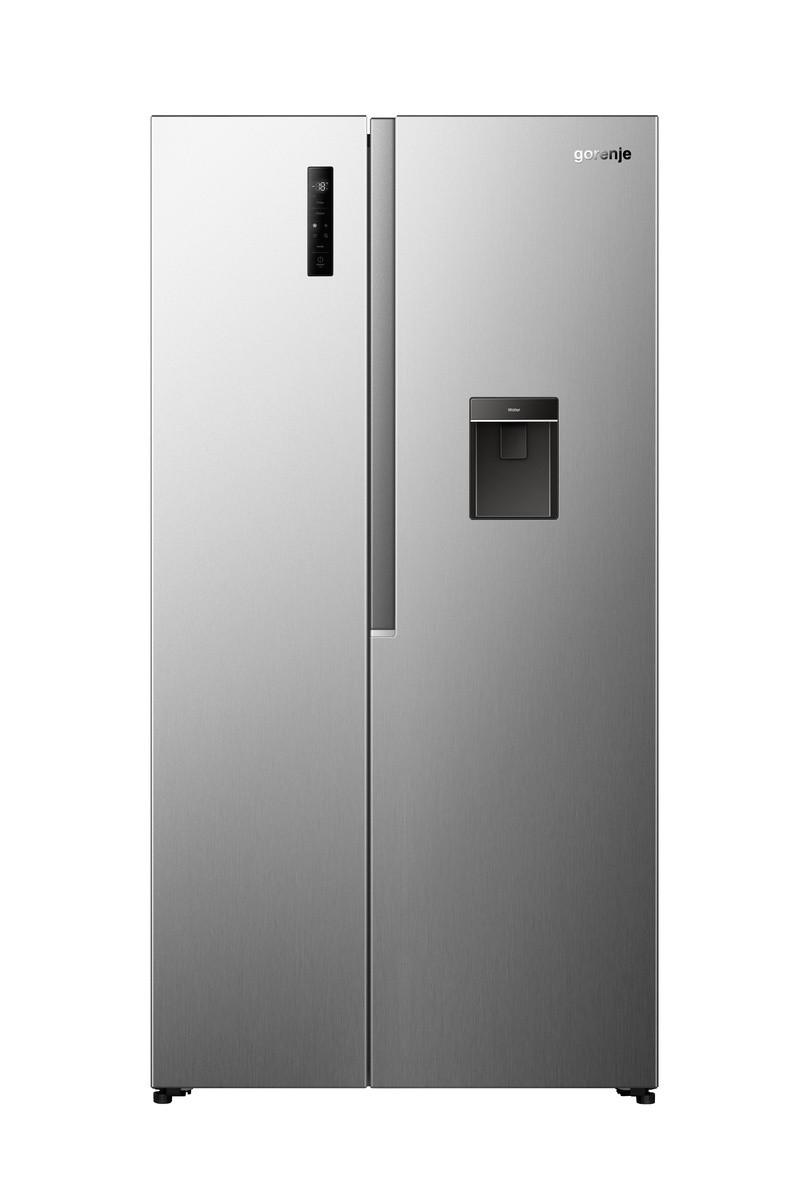 SIDE-BY-SIDE NRS917E41XWD - Edelstahlfarben, Metall (97,5/188/67,9cm) - Gorenje