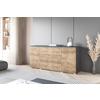 Sideboard Vera 150 Anthrazit- Kastanieneichefarben B: 150 cm - Kastanieneichefarben/Anthrazit, Trend, Holzwerkstoff (150/67,9/39,5cm)
