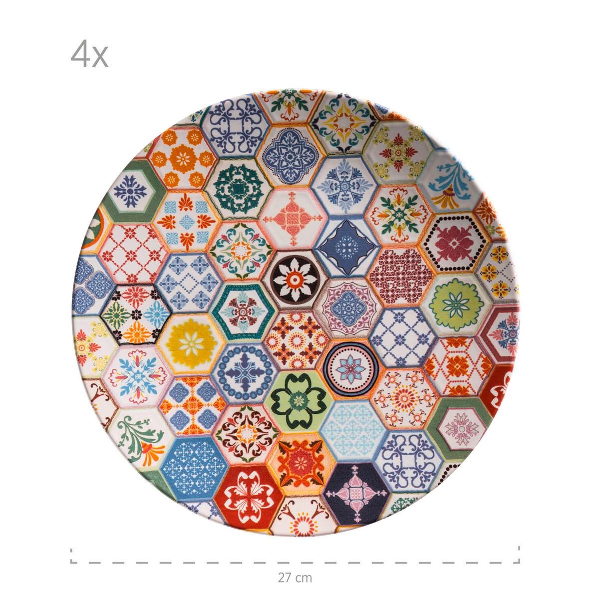 Tafelservice Amarante Multicolor 12-teilig - Multicolor, Basics, Keramik - Mäser