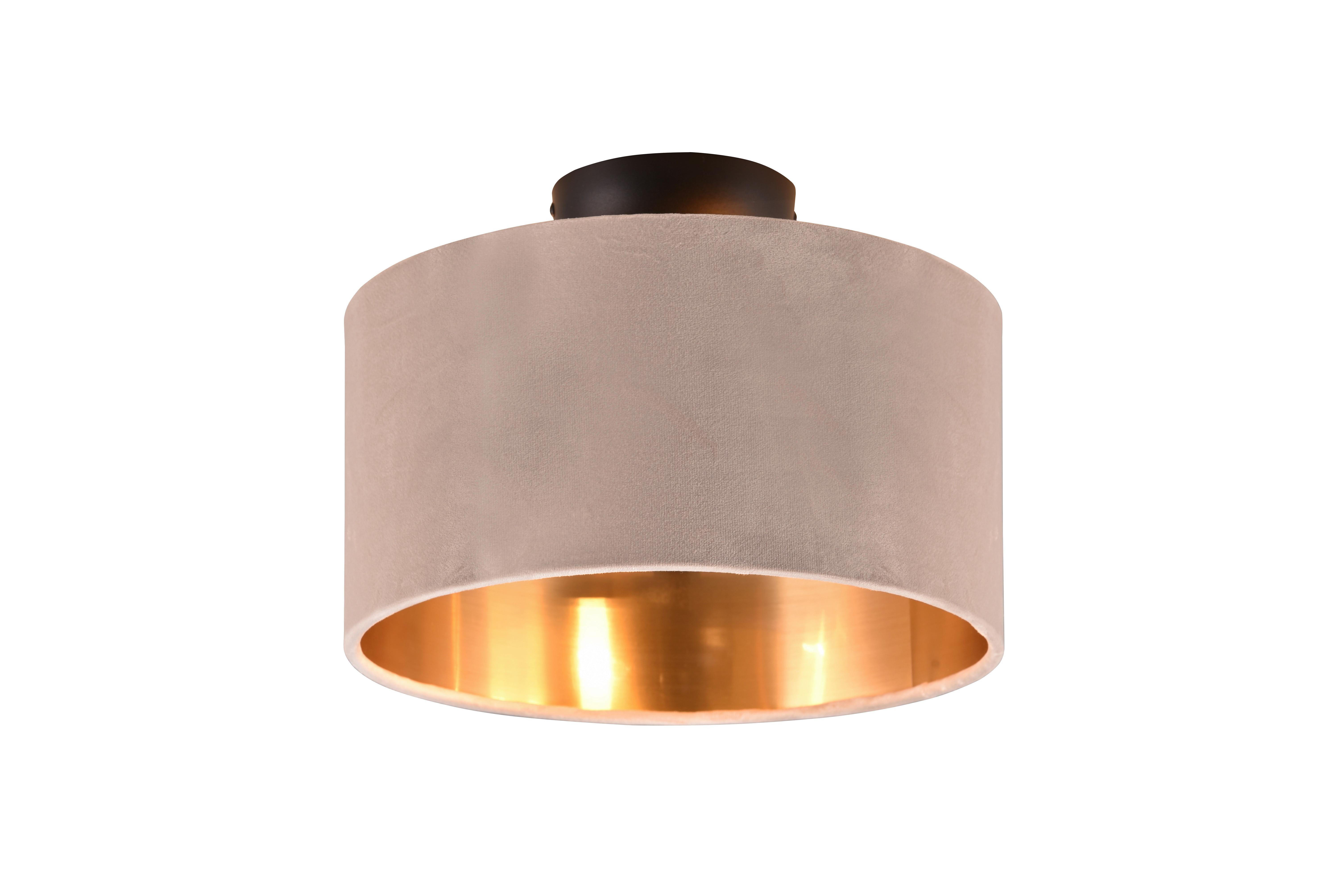 Deckenleuchte 619000244 Julieta - Beige/Goldfarben, Basics, Textil/Metall (30/22cm) - Trio Leuchten