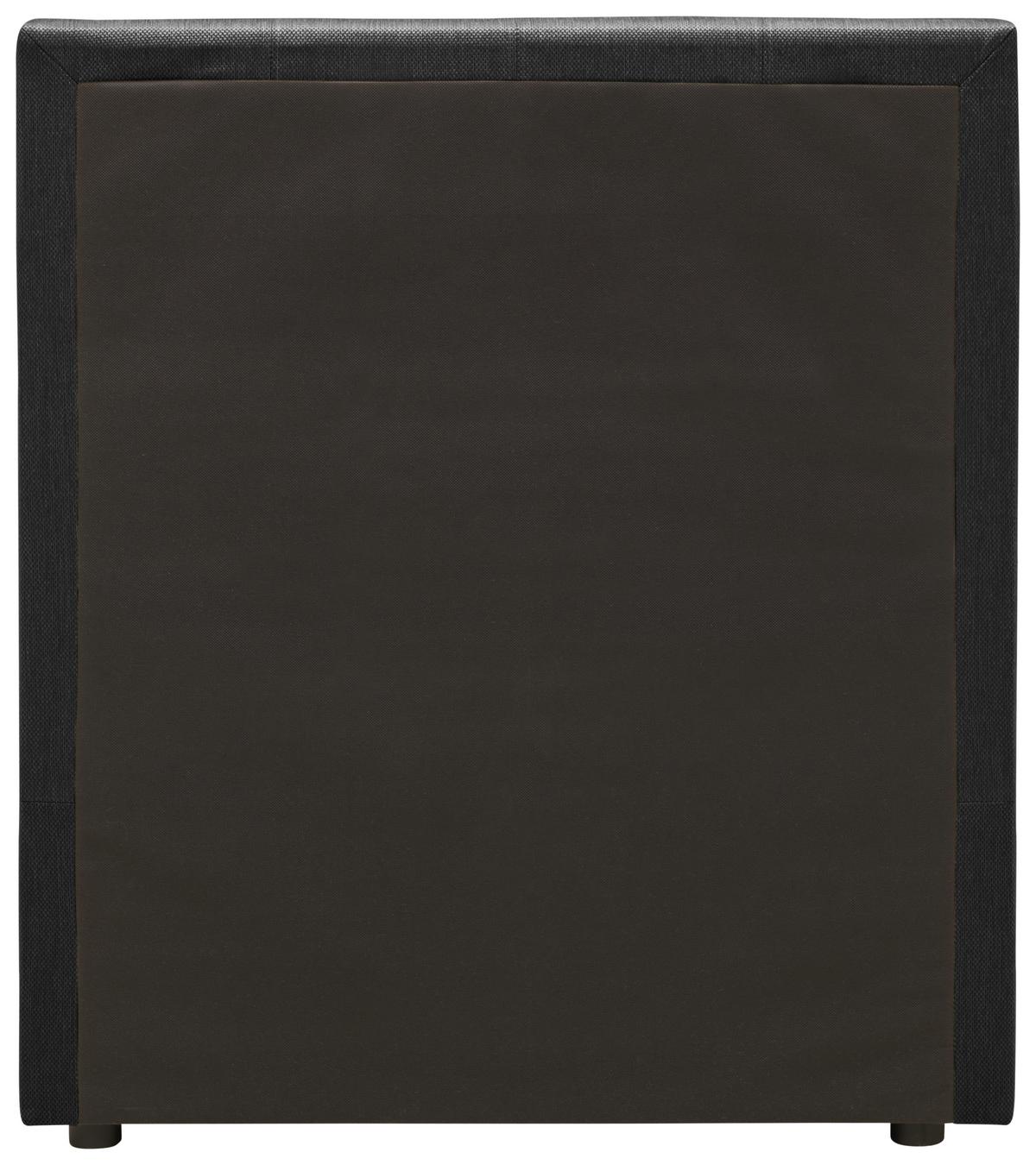 Boxbett mit Topper Carolina 90x200 cm - Schwarz/Grau, Basics, Textil (90/200cm) - P & B