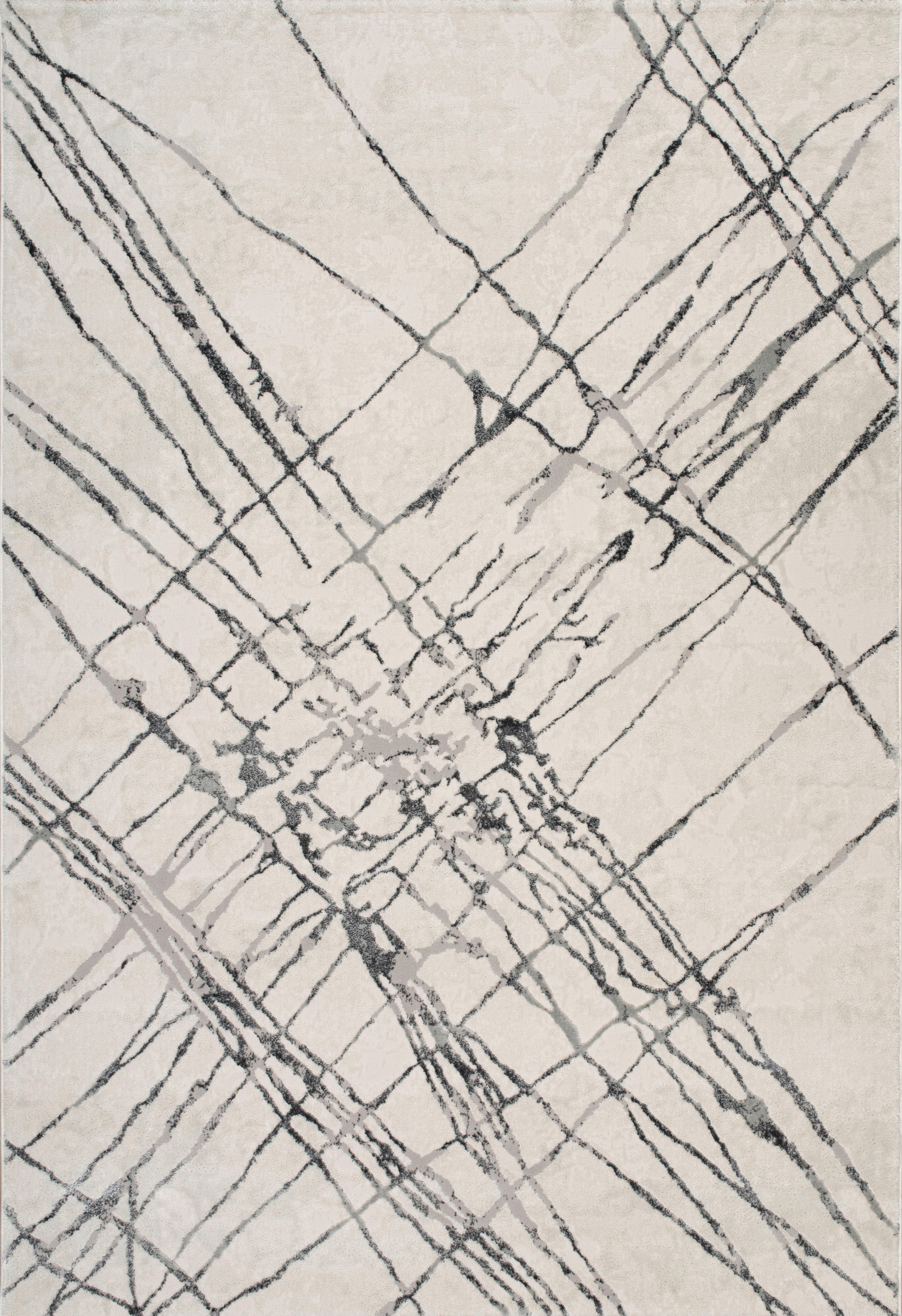 WEBTEPPICH RUNI - Grau, MODERN, Textil (120/170cm) - Luca Bessoni