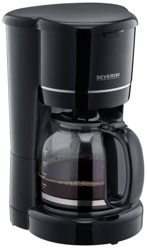 Kaffeemaschine Ka 4320 10 Tasse Glaskanne - Schwarz, Basics, Glas/Kunststoff (18,4/31,8/26,5cm) - Severin