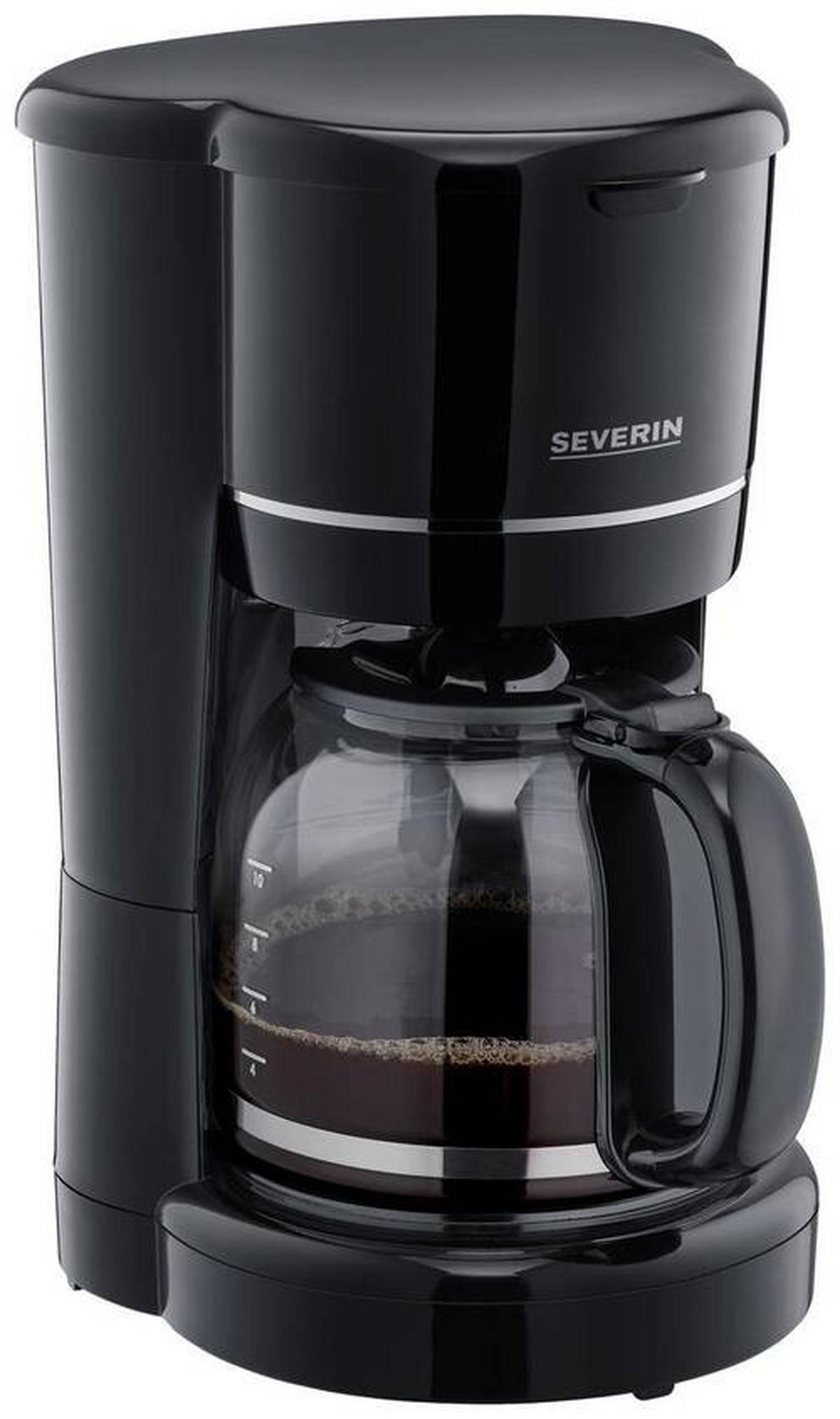 Kaffeemaschine Ka 4320 10 Tasse Glaskanne - Schwarz, Basics, Glas/Kunststoff (18,4/31,8/26,5cm) - Severin