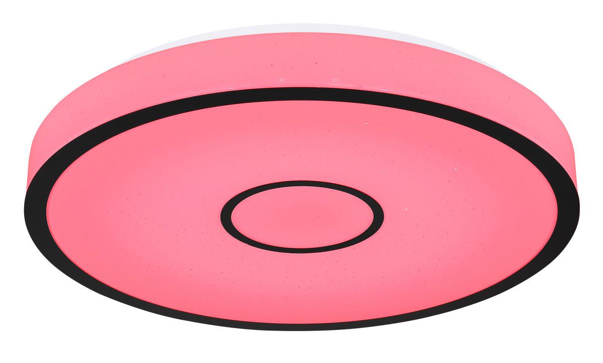 LED-Deckenleuchte 48027-40sh - Opal/Schwarz, Basics, Kunststoff/Metall (50/6,5cm) - Globo