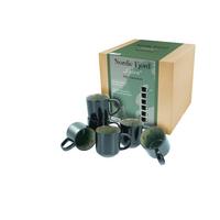 Kaffeebecherset 21558 Nordic Fjord Green - Grün, Trend, Keramik - Creatable
