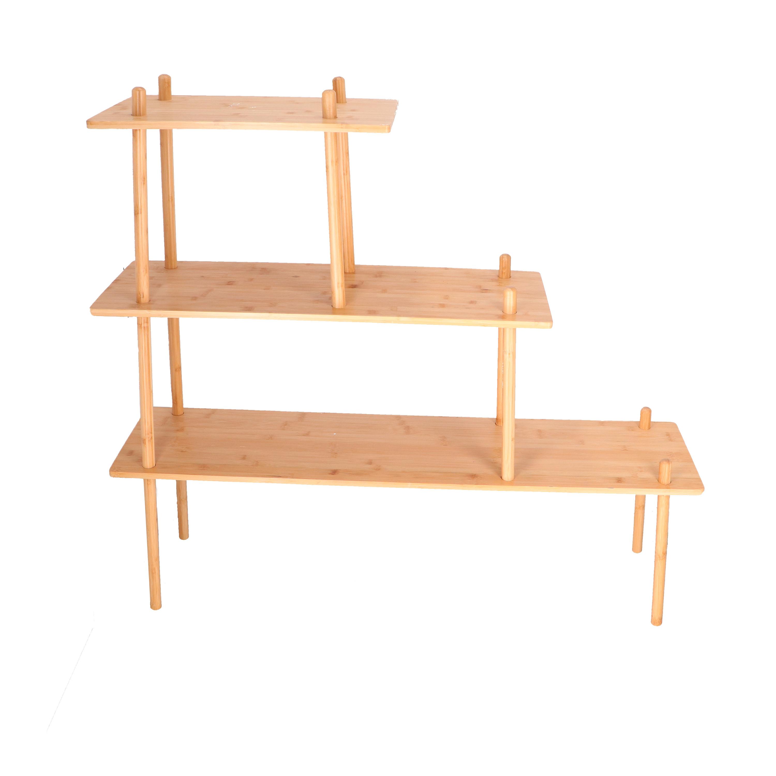 Wandregal Mit Übertopf Bambus Pflanzenregal Py203 - Hellbraun, LIFESTYLE, Holz (117/30/106,2cm)